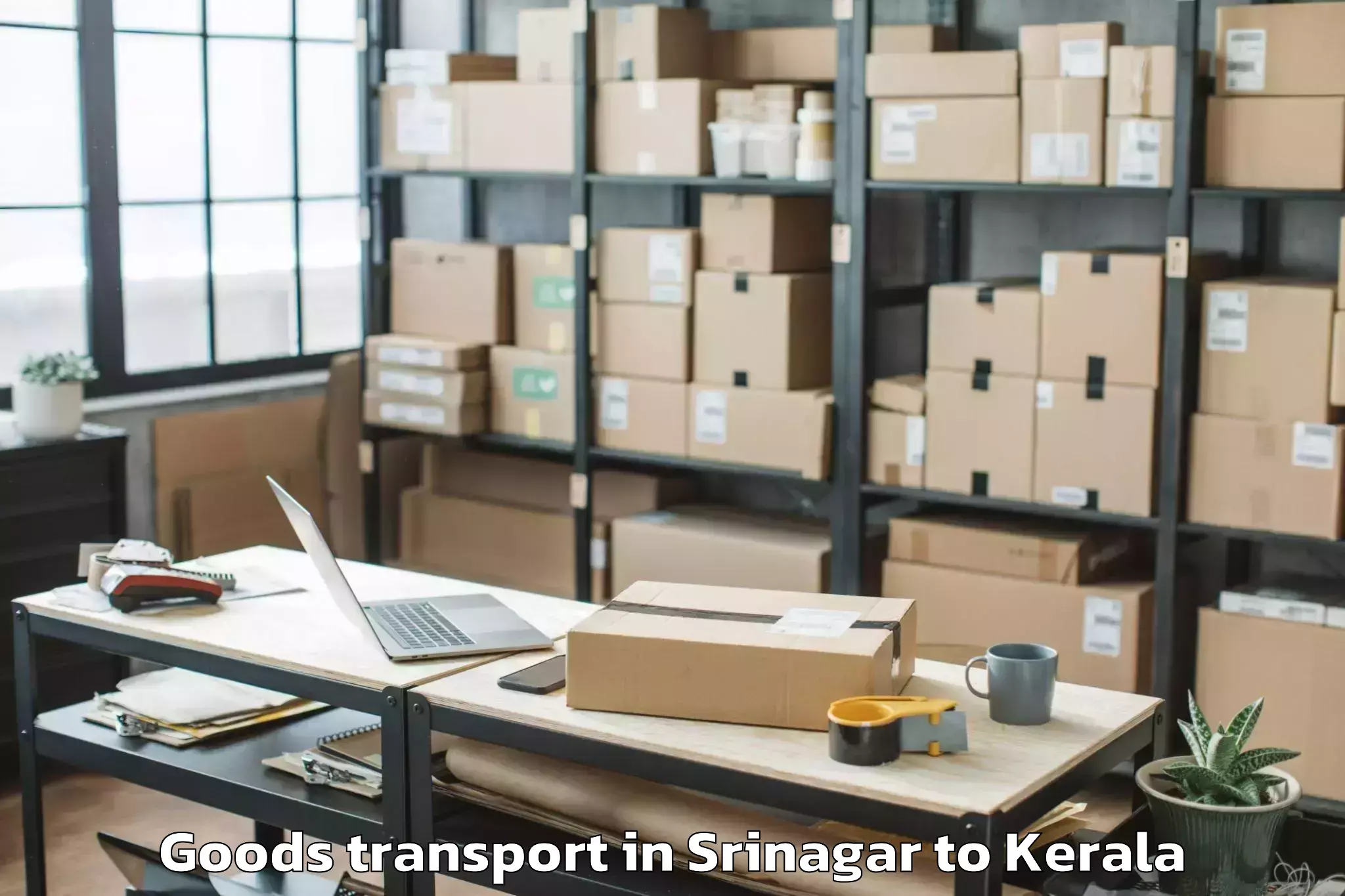 Reliable Srinagar to Vaikam Goods Transport